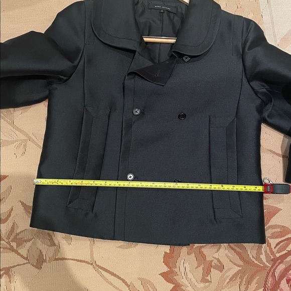 Marc Jacobs thick Black Double-Breasted Pea Coat. - Picture 7 of 11